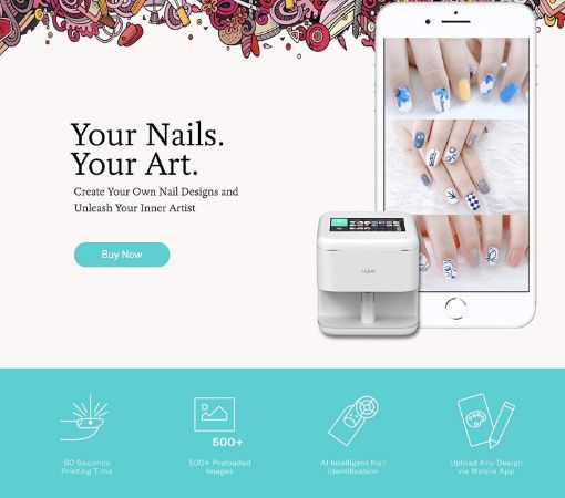 تصویر  Anjou AJ-CBL001 Anjou Nail Printer  European standard