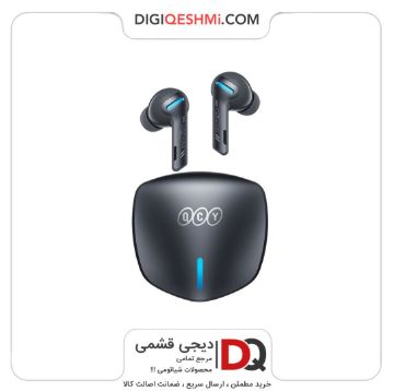 تصویر  Qcy G1 Truly Wireless Bluetooth Earbuds Gaming Series Grey