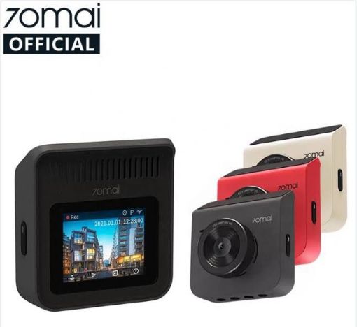 تصویر  70mai Dash Cam A400 grey /lvory/red